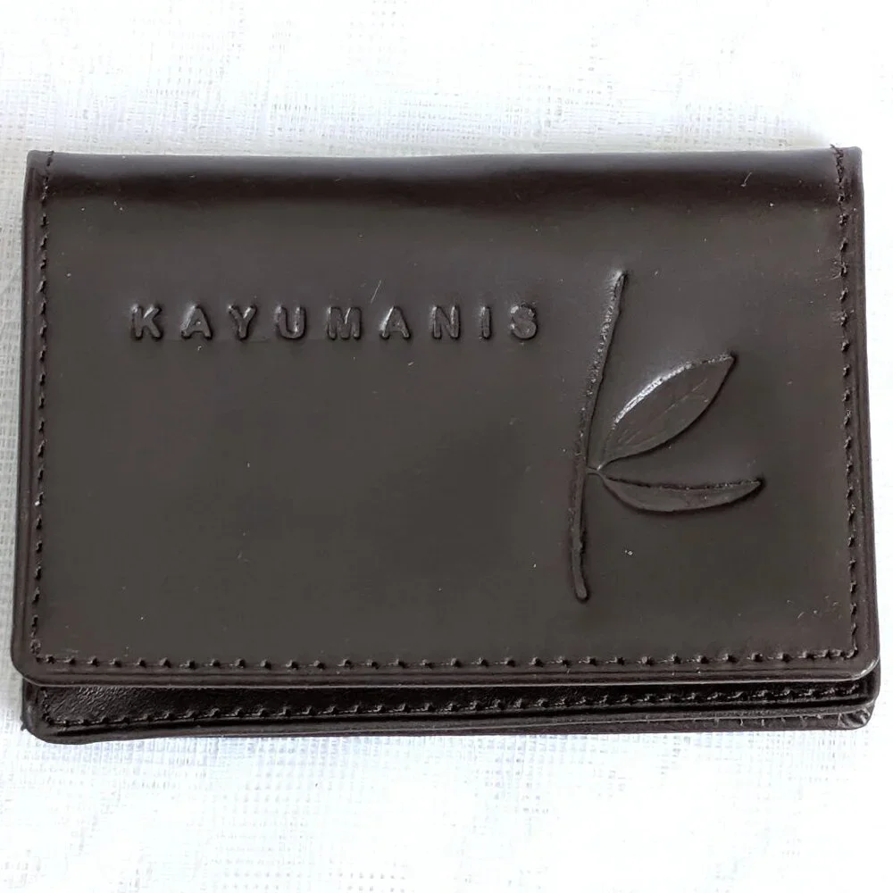 NWOT NEW Men's Men Kayumanis Chocolate Brown Leather Wallet